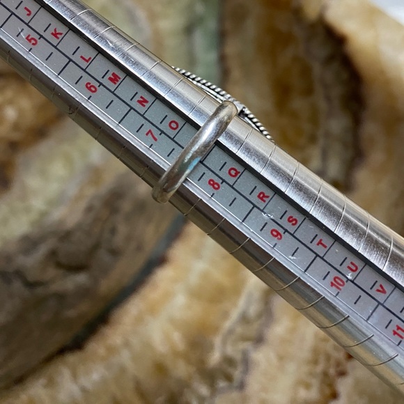 Mahogany Obsidian Gemstone Statement Ring,  .925 Sterling Silver overlay. - Picture 6 of 6
